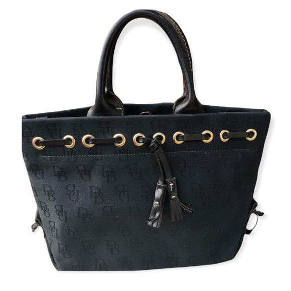 Dooney Bourke Vintage Hobo Black Purse - Picture 1 of 9